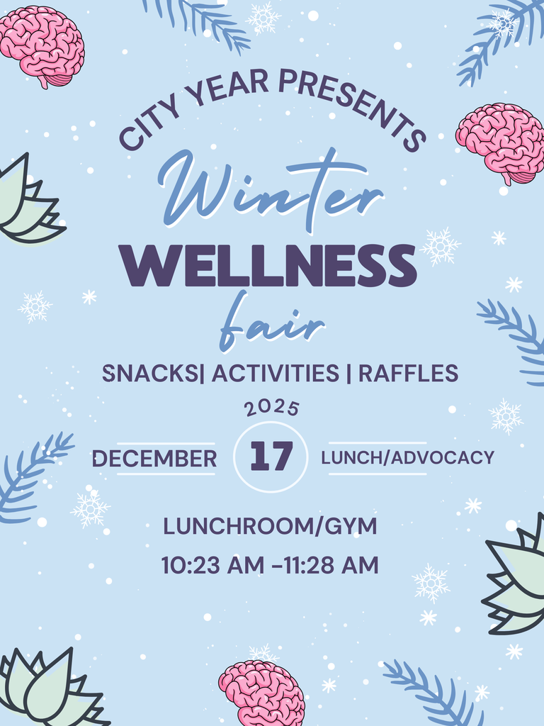 Flyer for a wellness fair being held at school on December 17th during both lunches.