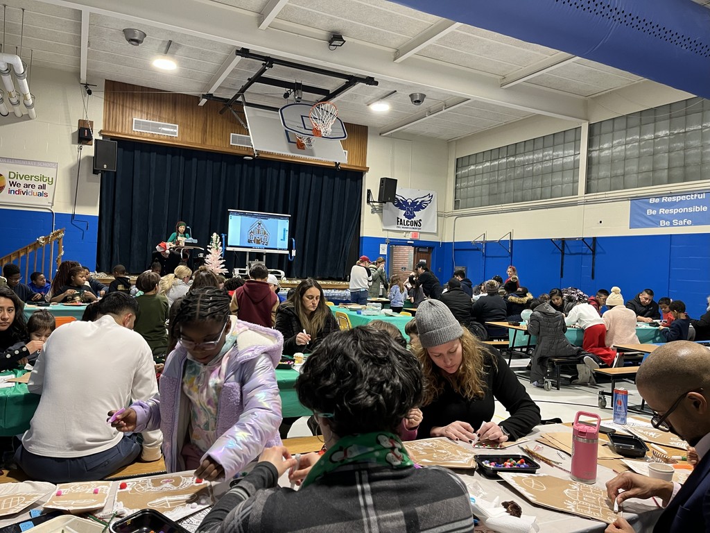 Families at the Holiday Craft Night