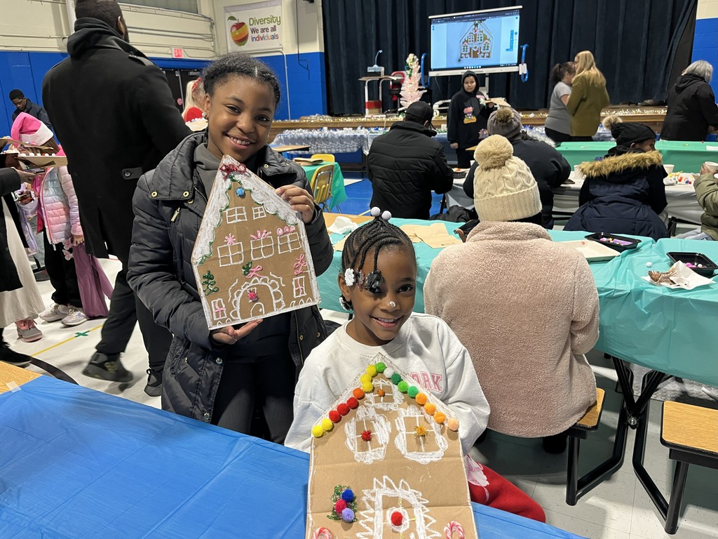 Students at the Holiday Craft Night