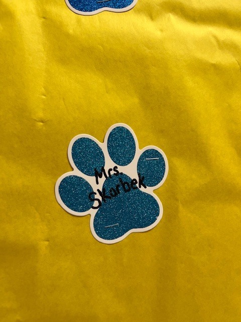 Mrs. Skarbek's class added to the 100% Club.