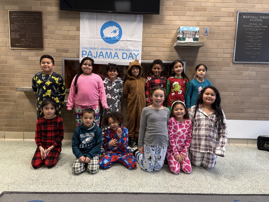 Students dressed in pajamas for CHOP Pajama Day fundraiser.