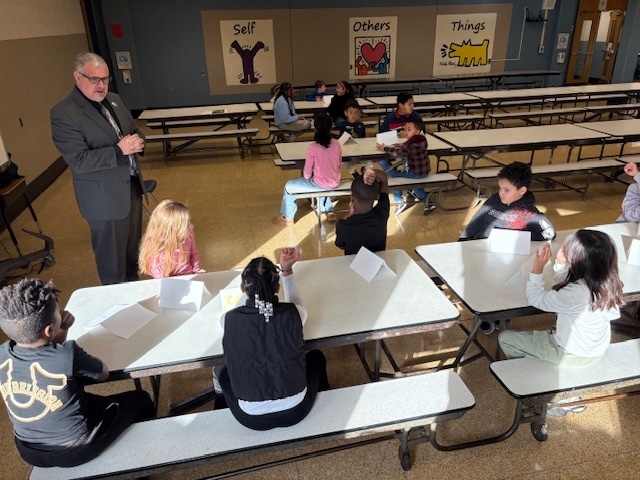 Student participating in the student advisory committee. 