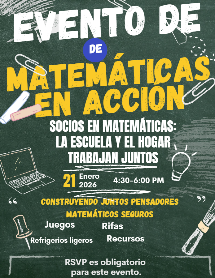 A flyer for Math in Action Workshop