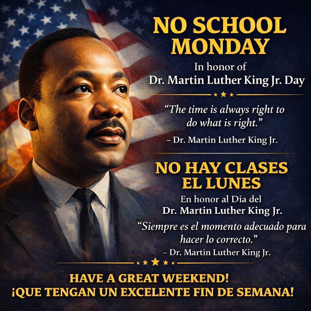 No school on Monday. 