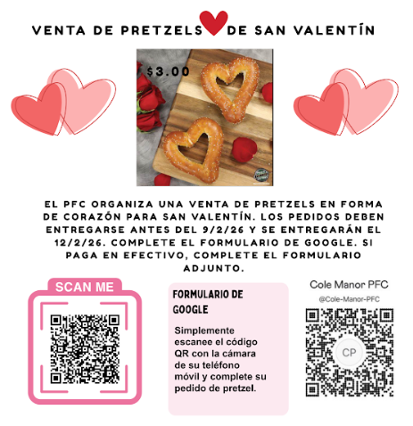 Valentine's Day Pretzel Sale Flyer