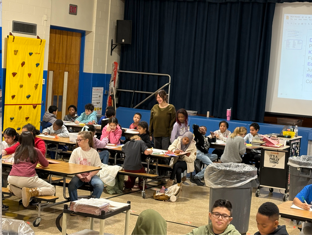 Students working together to celebrate Martin Luther King Day