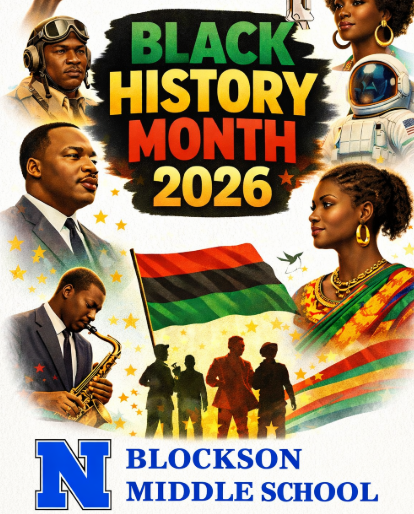 Poster celebrating Black History Month February 2026.