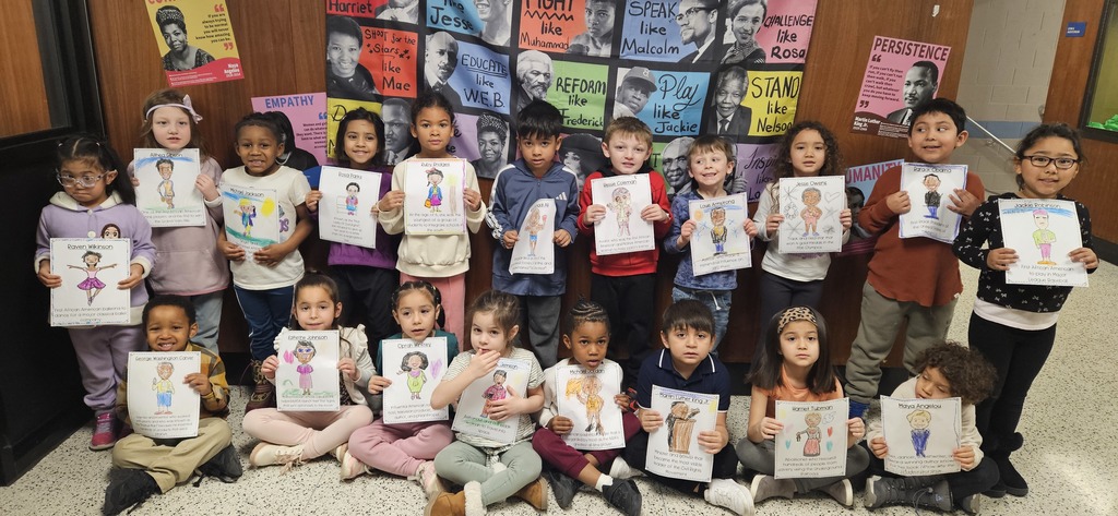 Black history month project in Mrs. Lunney's class.