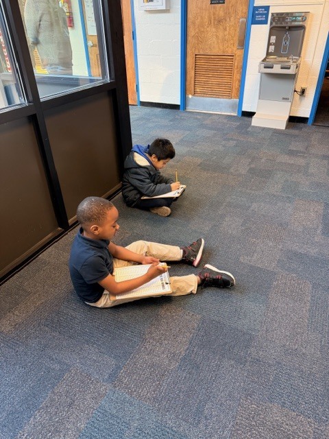 1st Grade Students Writing 100 Words