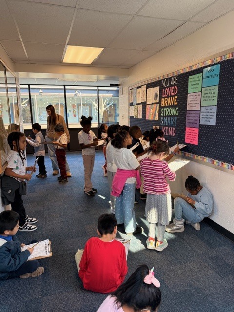 1st Grade Students Writing 100 Words