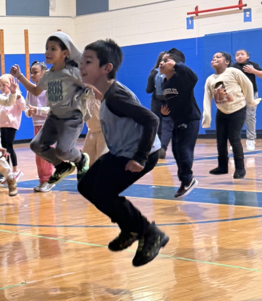 Students earned a dance party for excellent behavior in January.