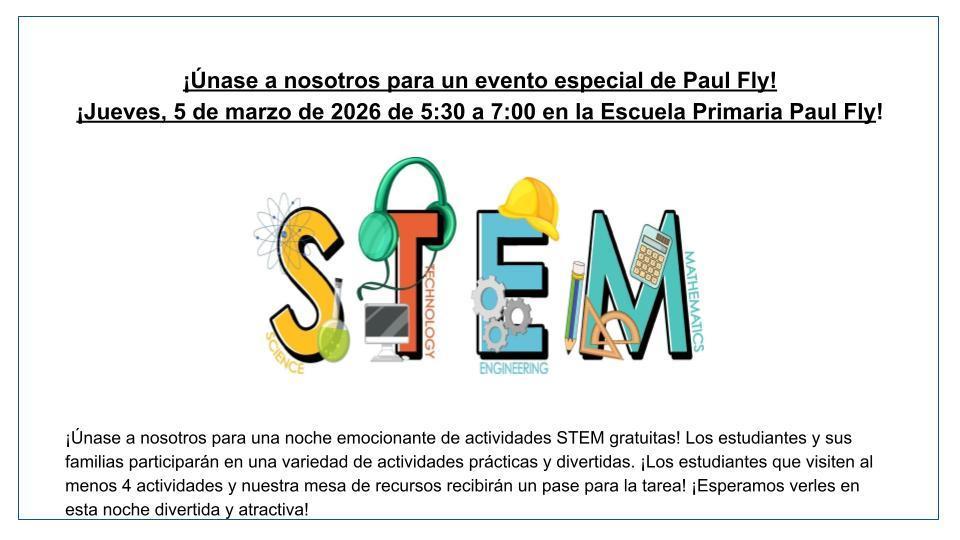 STEM Night Out Flyer (Spanish)