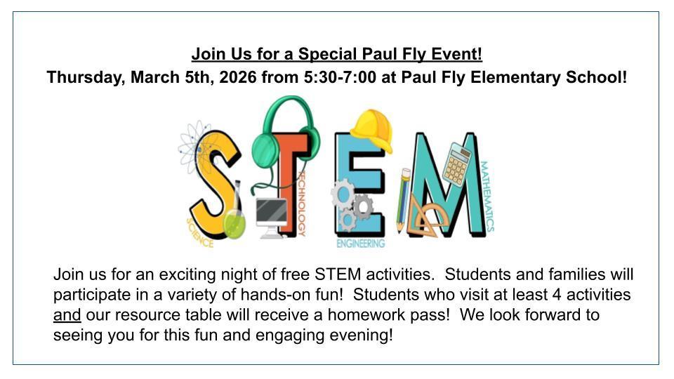 STEM Night Out Flyer (English)