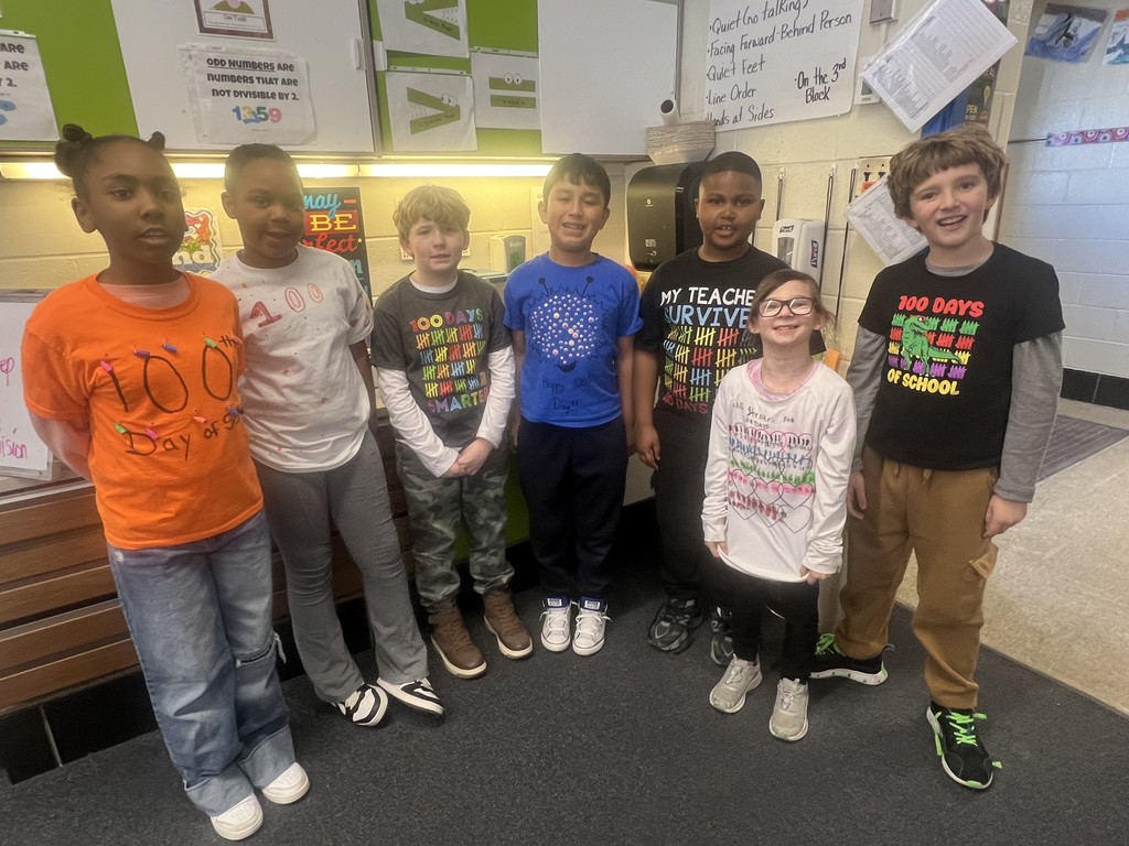 Students dressed up to celebrate the 100th Day of School.