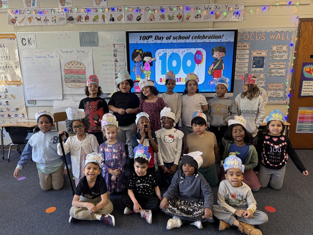 Students dressed up to celebrate the 100th Day of School.
