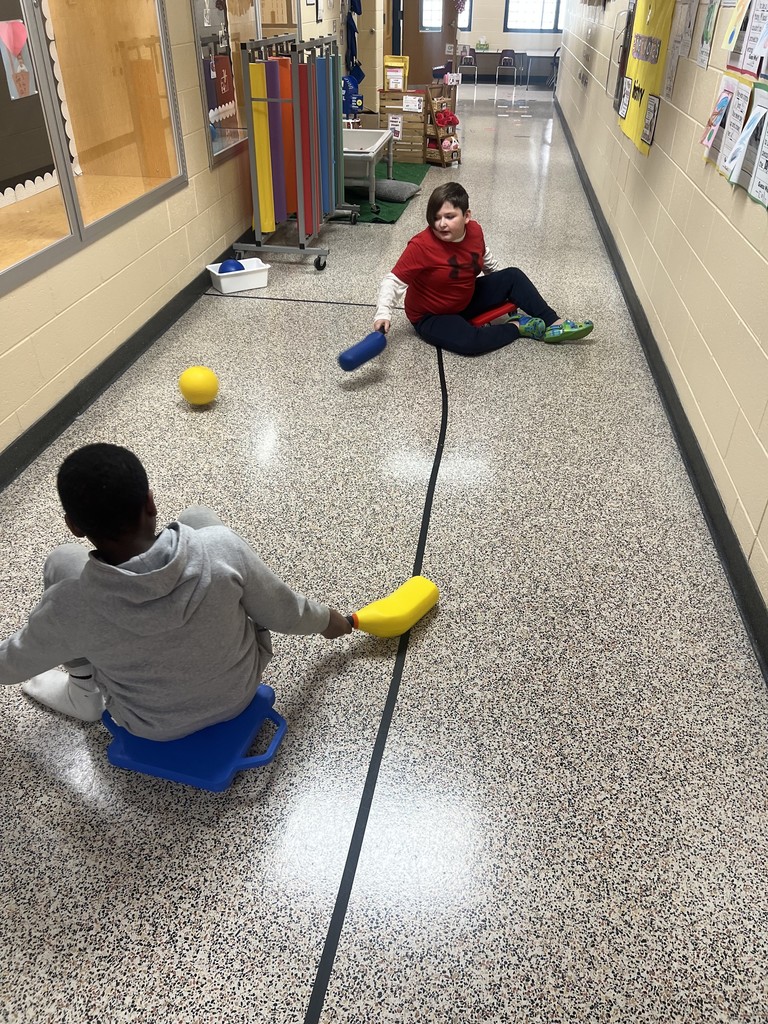 Students participating in Winter Olympic Games.