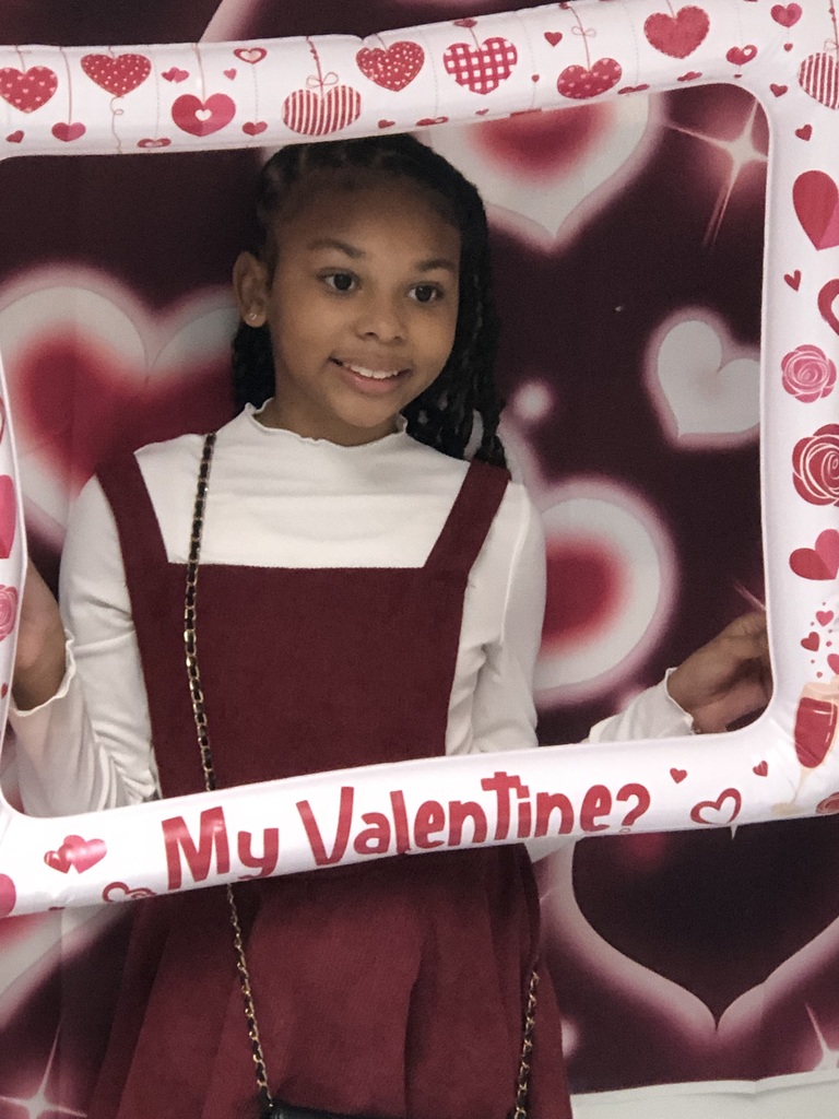 A students in the photo booth