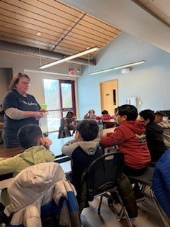 First grade students on their field trip