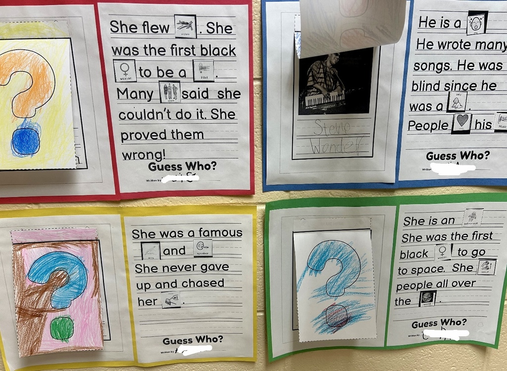 Black History Month Student Work.