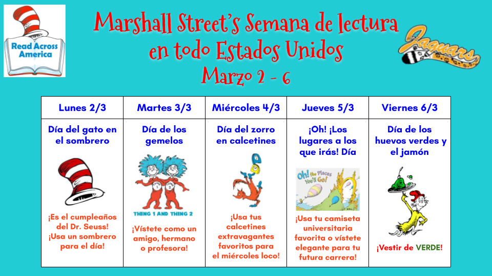 Read Across America Spirit Week