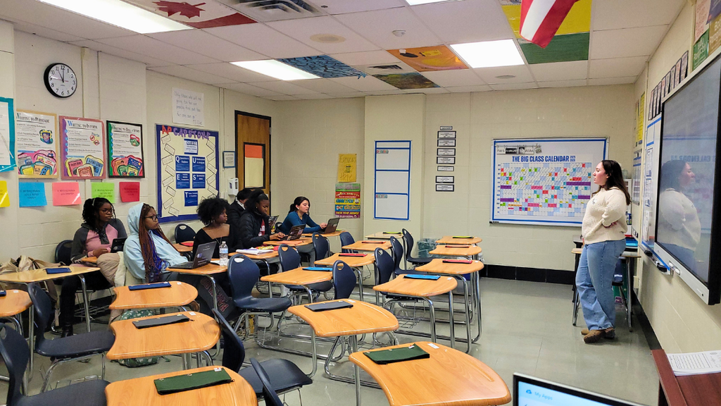 Students listening to Dr. Limbert present.