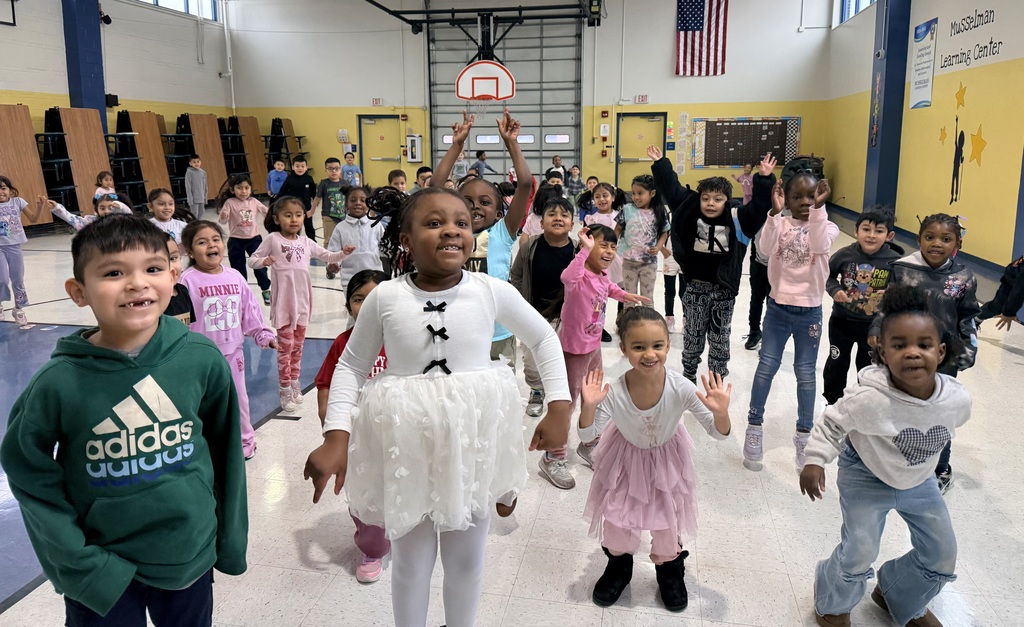 students at a dance party