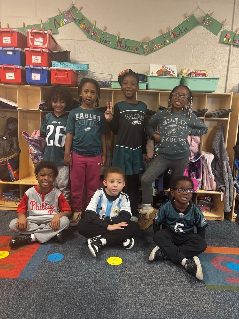 students wearing their favorite sports jerseys