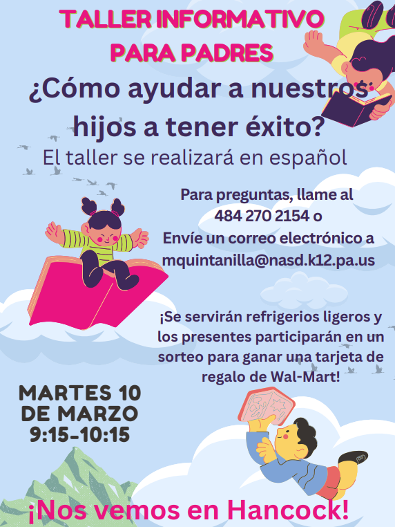 A flyer sharing information about a parent workshop
