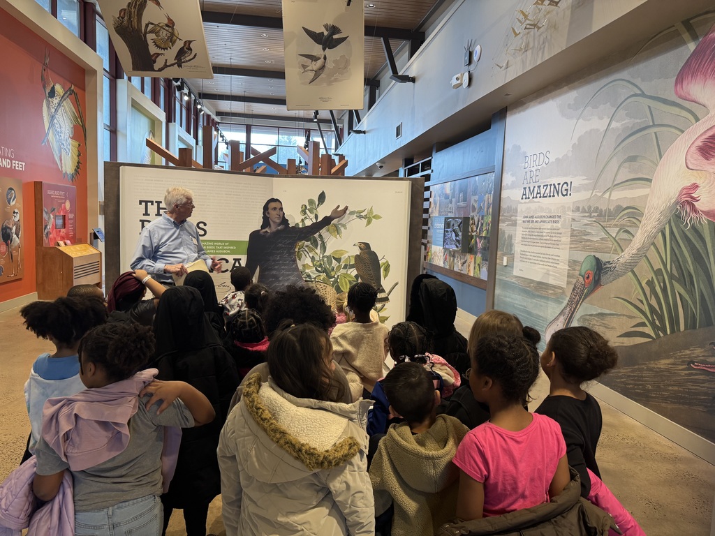 First graders visit the John James Audubon Center.