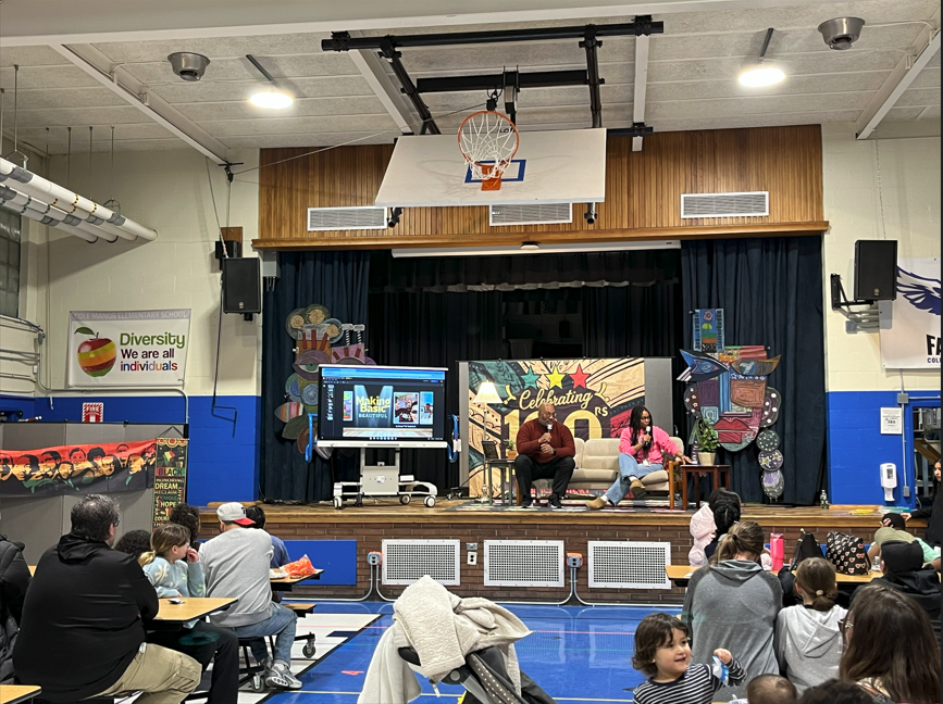 Families at the Black History Month Celebration