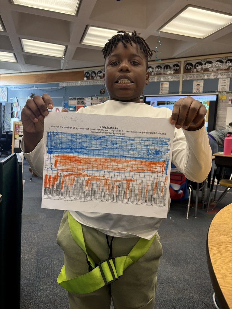 Pi day was celebrated in Ms. Pro's class today.