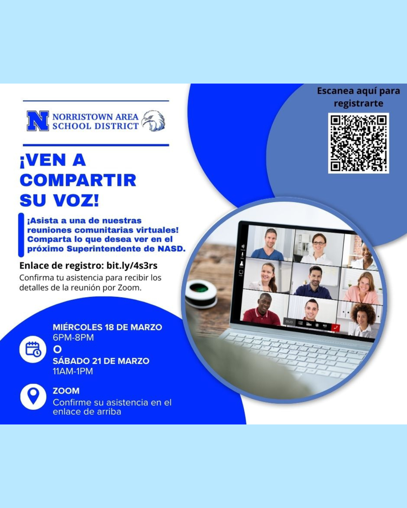 Spanish Virtual Community Gatherings Flyer. Details in caption.