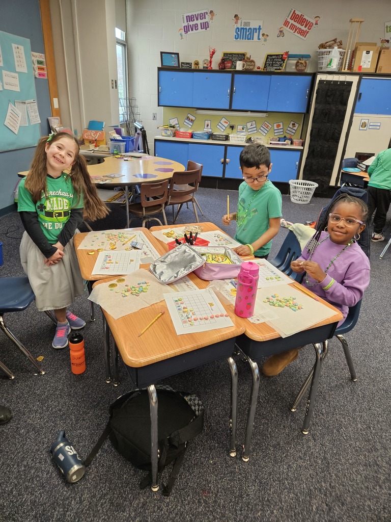 Graphing Lucky Charms in Mrs. Altieri's class. 