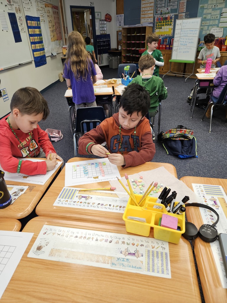 Graphing Lucky Charms in Mrs. Altieri's class. 