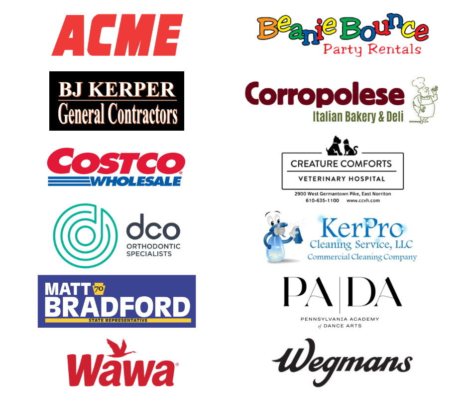 Whitehall PFC Sponsors.