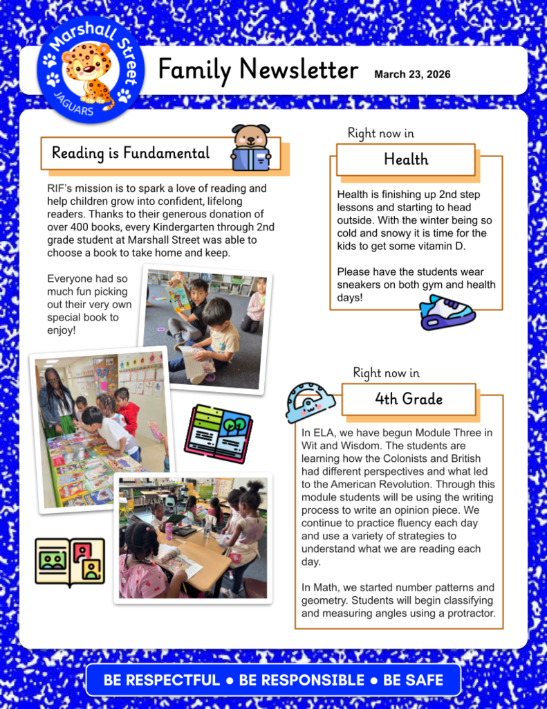 Family Newsletter, Page 1