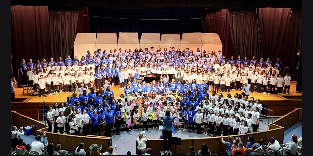 Students on stage at the NASD Choir Fest.