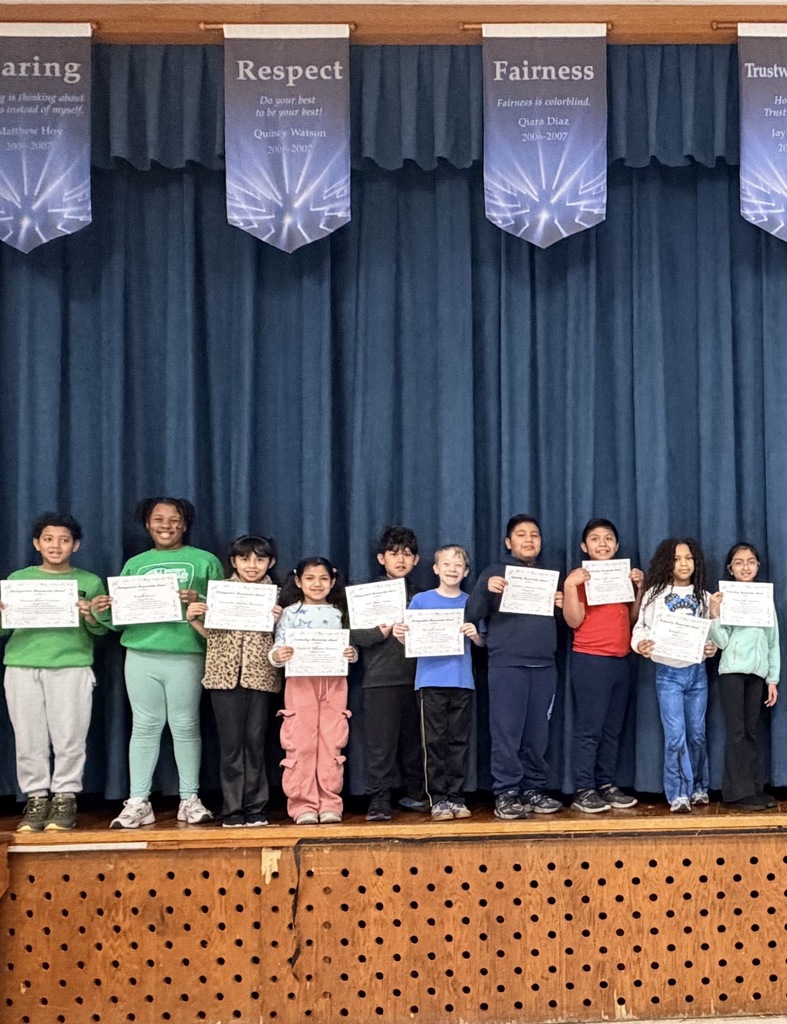 Instrumental students receive certificates for their significant achievement, responsibility, and practice! 