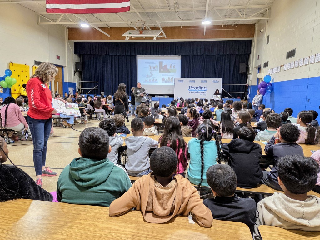 Students listening to a read aloud