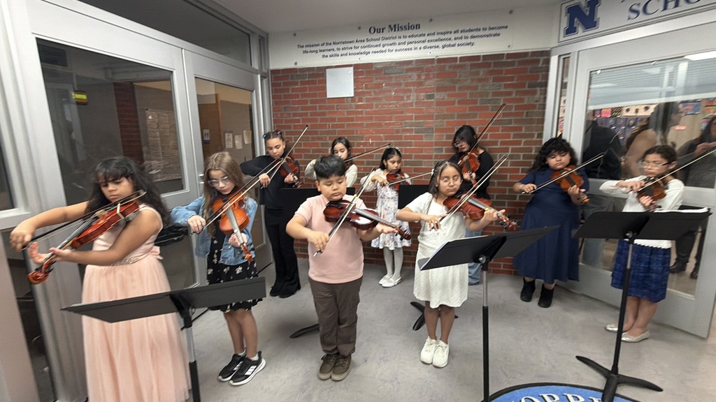Fourth graders perform at the administration building for the March school board meeting.