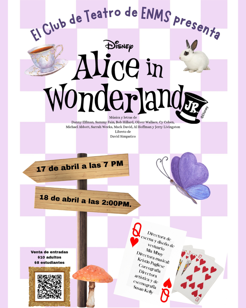 ENMS Musical Flyer in Spanish. Details in caption.