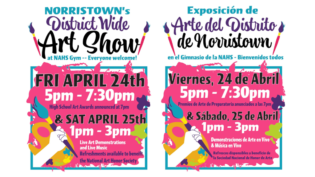 Art show flyer. Details in caption.