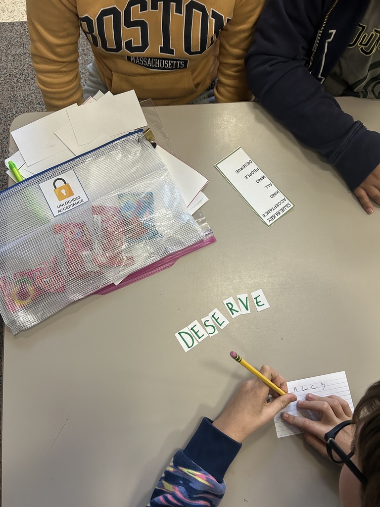 Third Grade students participated in an  “Unlocking Acceptance” activity in honor of Autism Acceptance Month. 