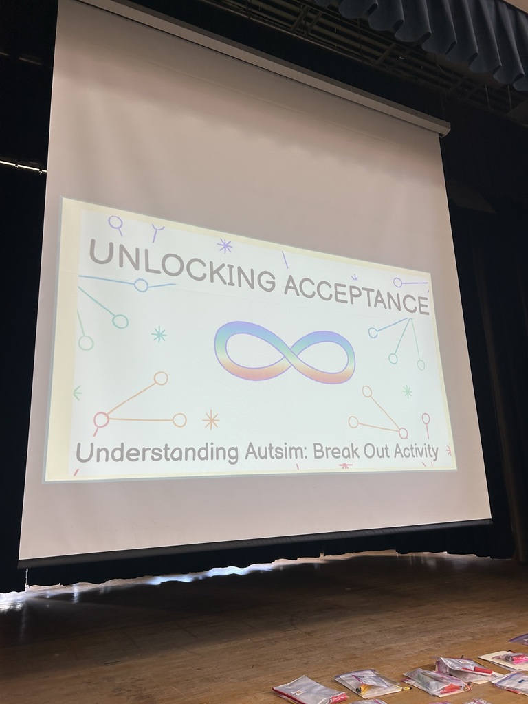Third Grade students participated in an  “Unlocking Acceptance” activity in honor of Autism Acceptance Month. 