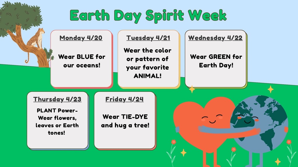 Earth Day spirit week days.