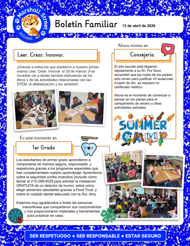 Boletin Familiar, pagina 1