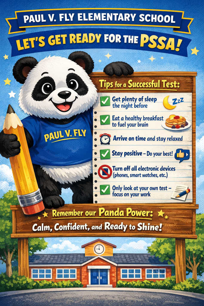 PSSA reminders for testing.