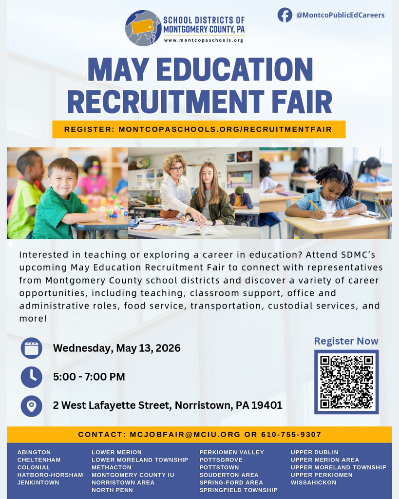 English Flyer for May Recruitment Fair. Details in caption.