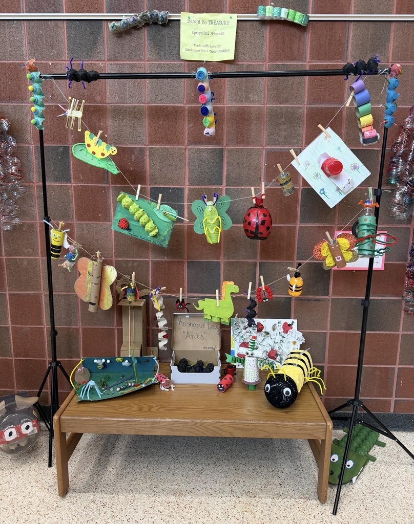 Kindergarten Trash-to-Treasure projects.