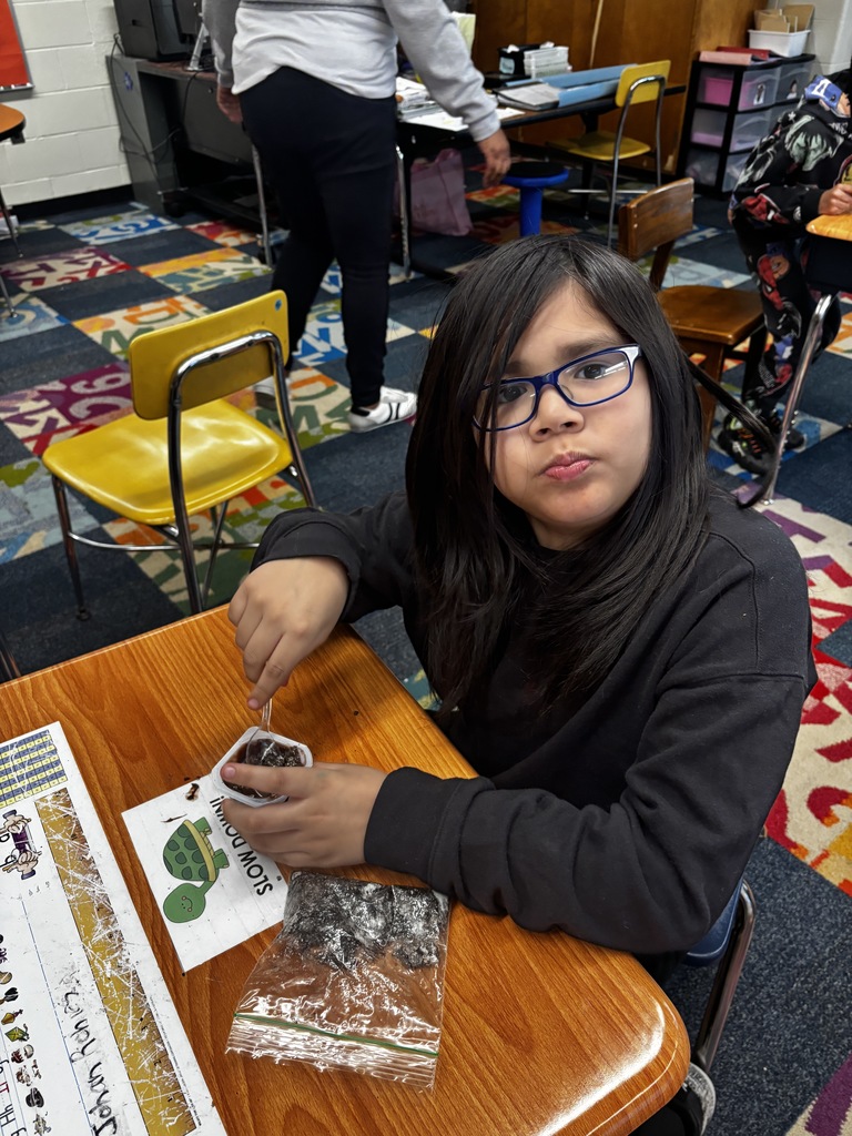 A student having  Earth Day fun!